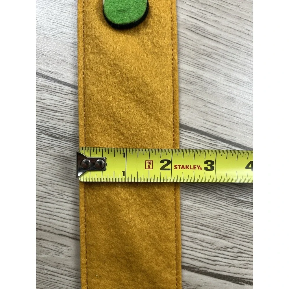 VTG 1970s  handmade yardstick holder Mushrooms On Jute MCM Mid Century Modern